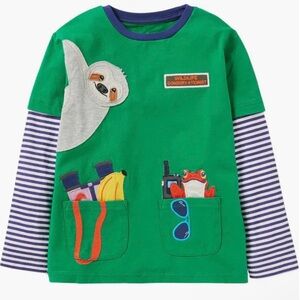 ISO Mini Boden Occupational Appliqué T-Shirt features a wildlife conservationist